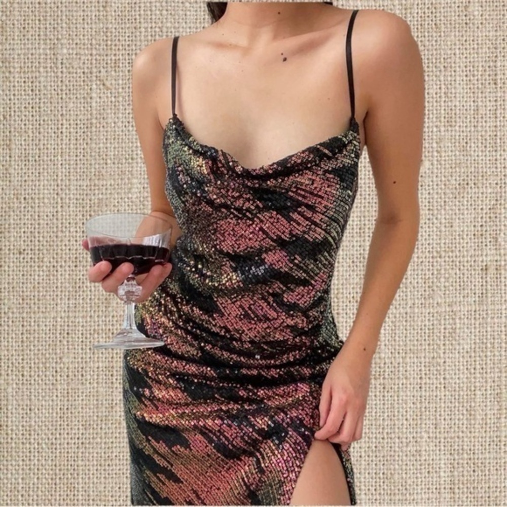 Sequin mini dress - Picture 1 of 5